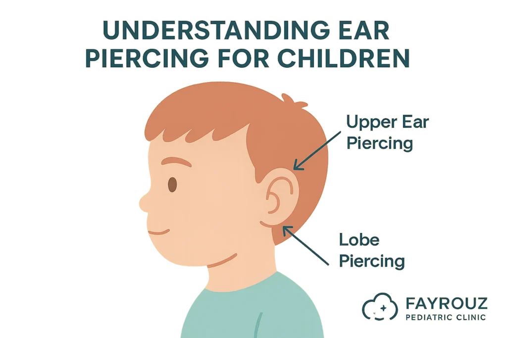 Can kids swim after ear piercing