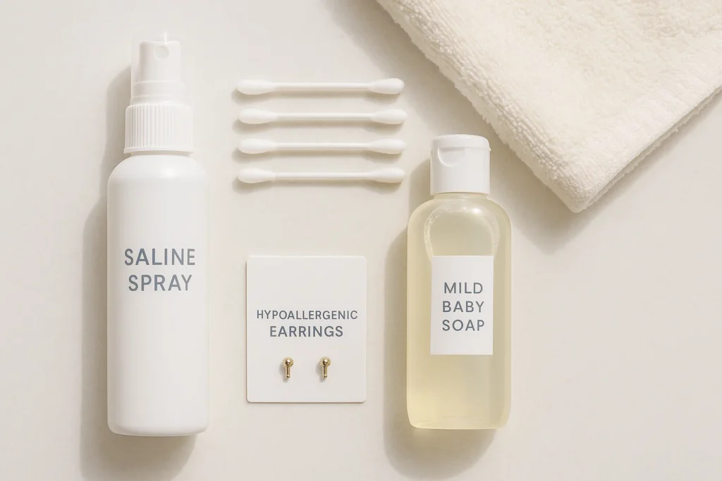 Baby ear piercings Aftercare Products