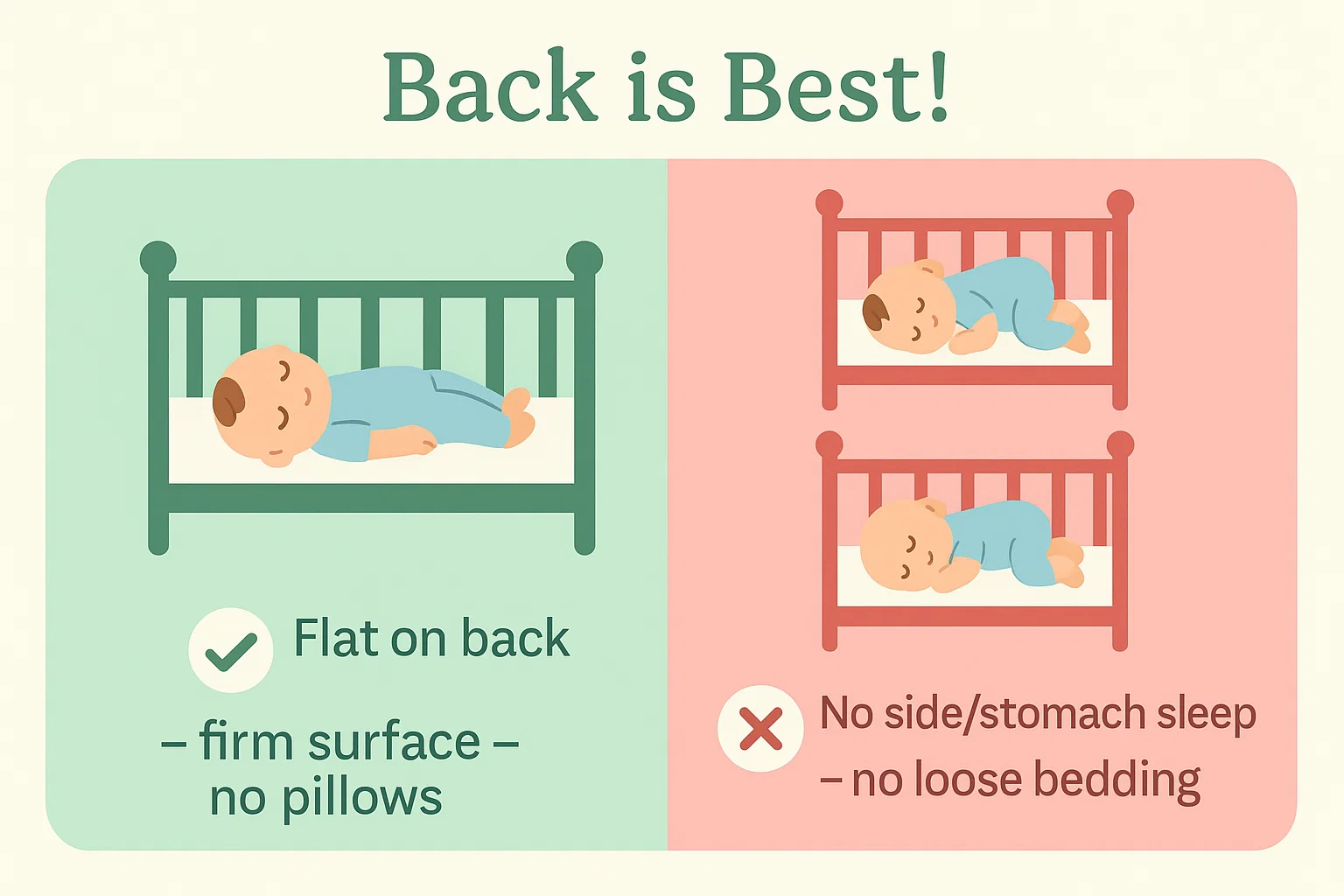 Baby sleep on side after ear piercing